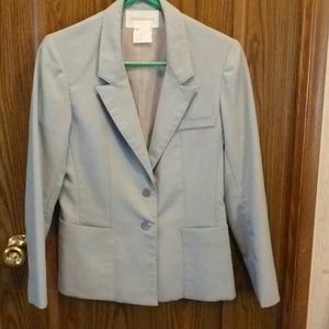 Vintage Donnkenny size 7/8 gray button up blazer